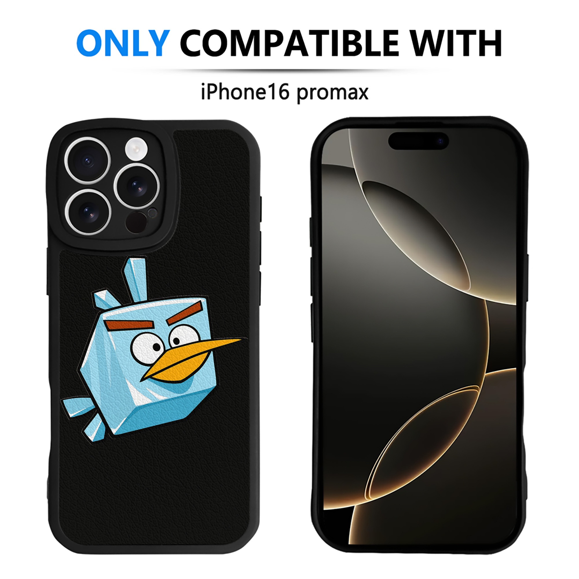 （画像用） Angry Birds アングリーバード 【iPhone 16シリーズ対応】シリコンスマホケース（レザー調） 材質：シリコン